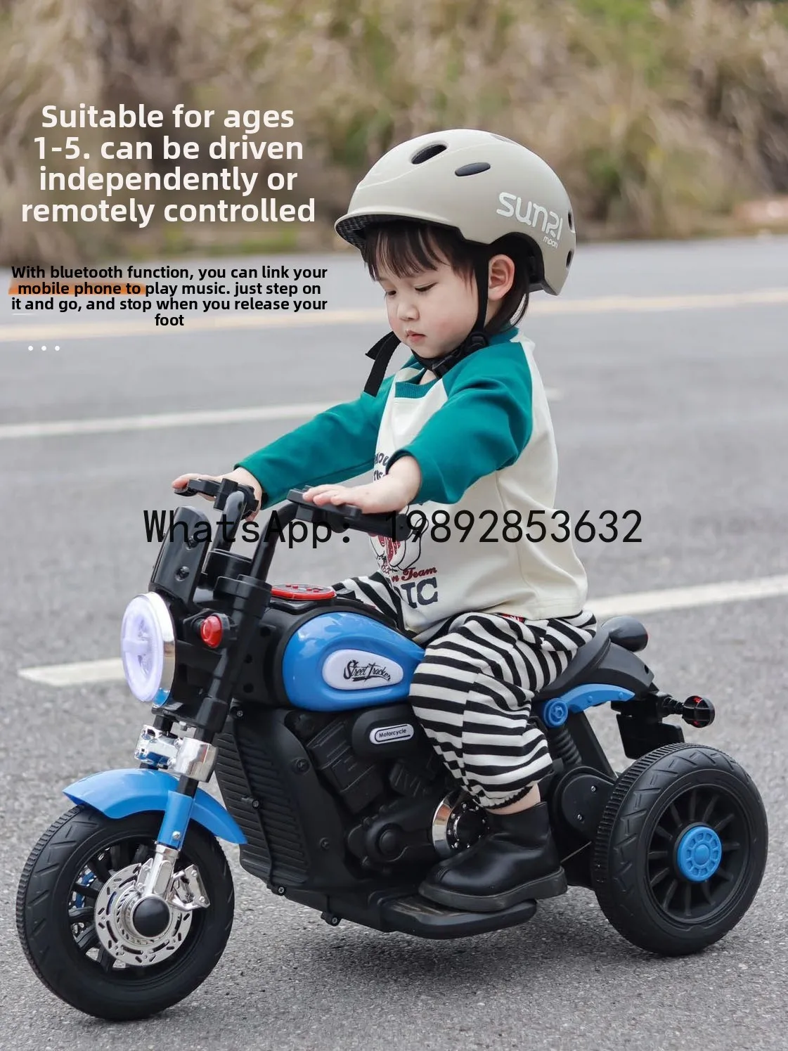 Moto Elettrica per Bambini, Auto a Batteria per Ragazzi e Ragazze, Veicolo Giocattolo Ricaricabile con Telecomando