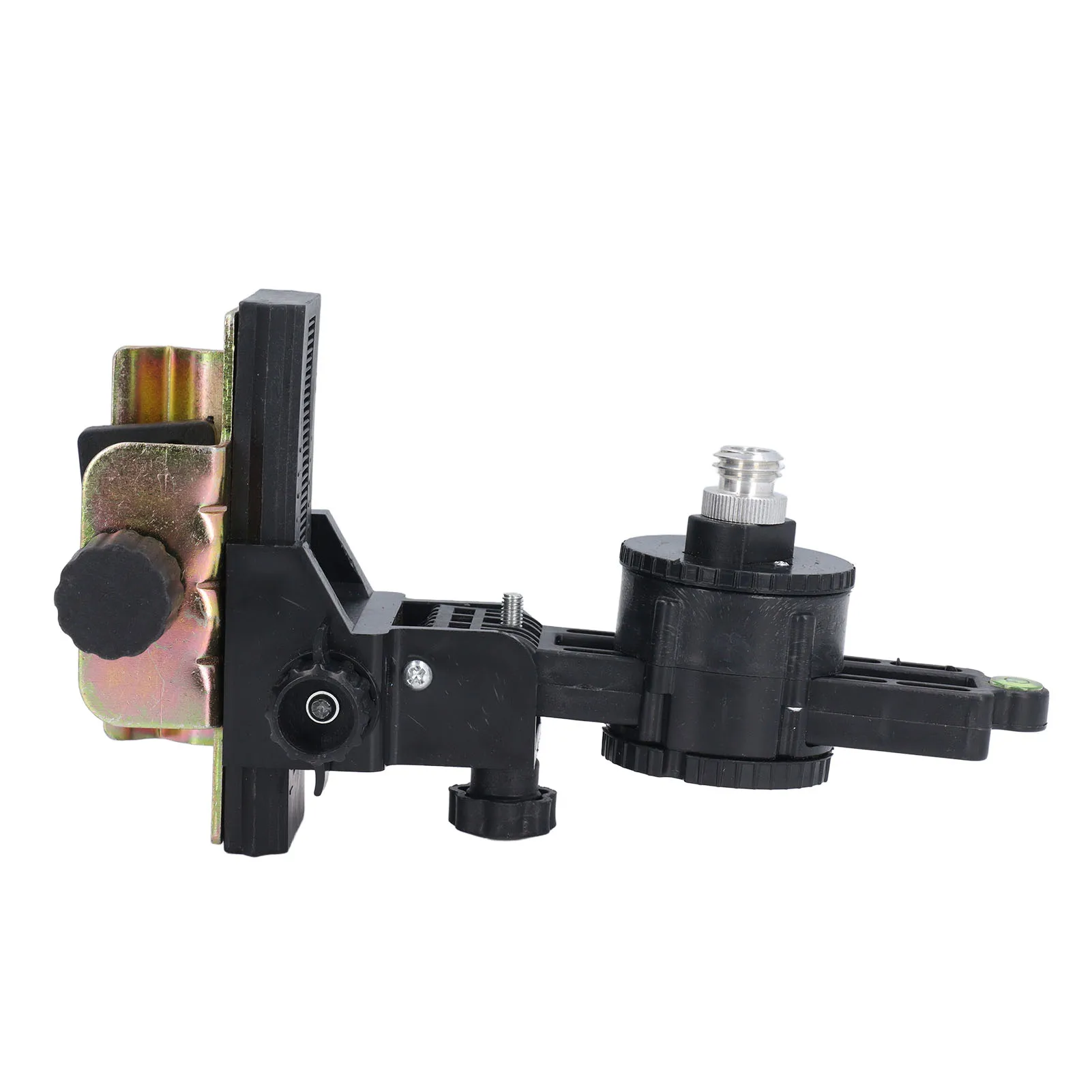 Herramienta de nivelación, cabezal de poste de extensión, rotación de 360 grados, soporte de ajuste fino ajustable, adaptador de herramienta de nivel ABS y hierro para caminos