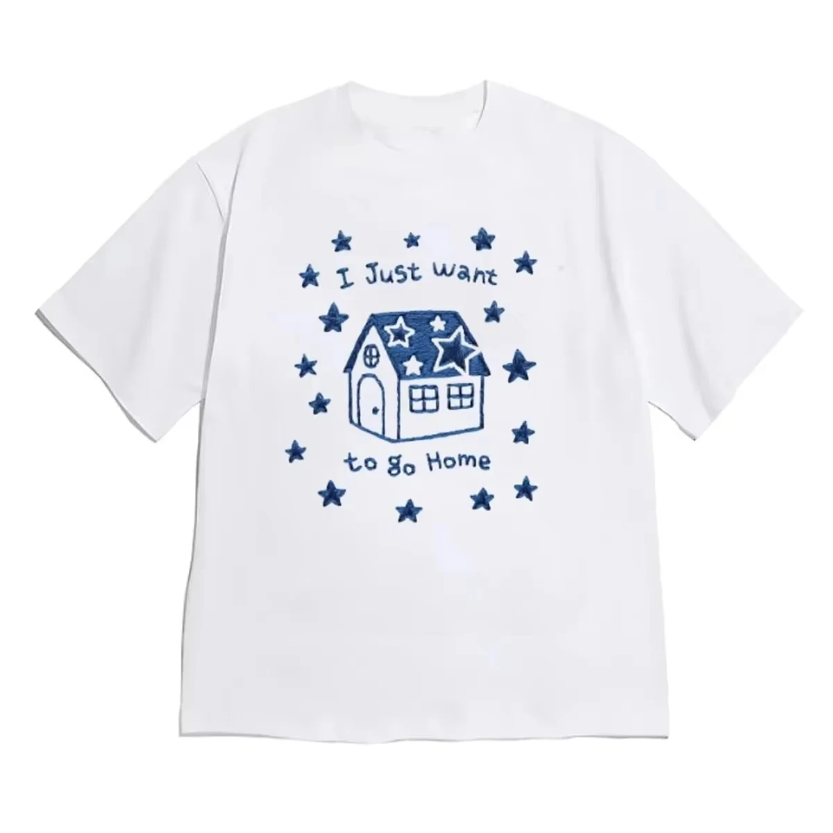Unisex Cute Cartoon Meme Graphic T-Shirt Hand Drawn Animal Letter Print Short Sleeve Crew Neck Casual Aesthetic Streetwear Tee