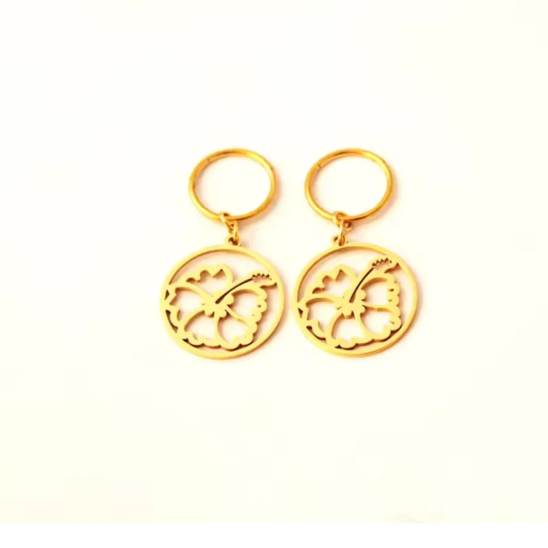 Girls Island Style Stainless Steel Earrings - Star And Moon Heart Shaped Kiribati Jewelry Gift Fashion Accessory for Teens