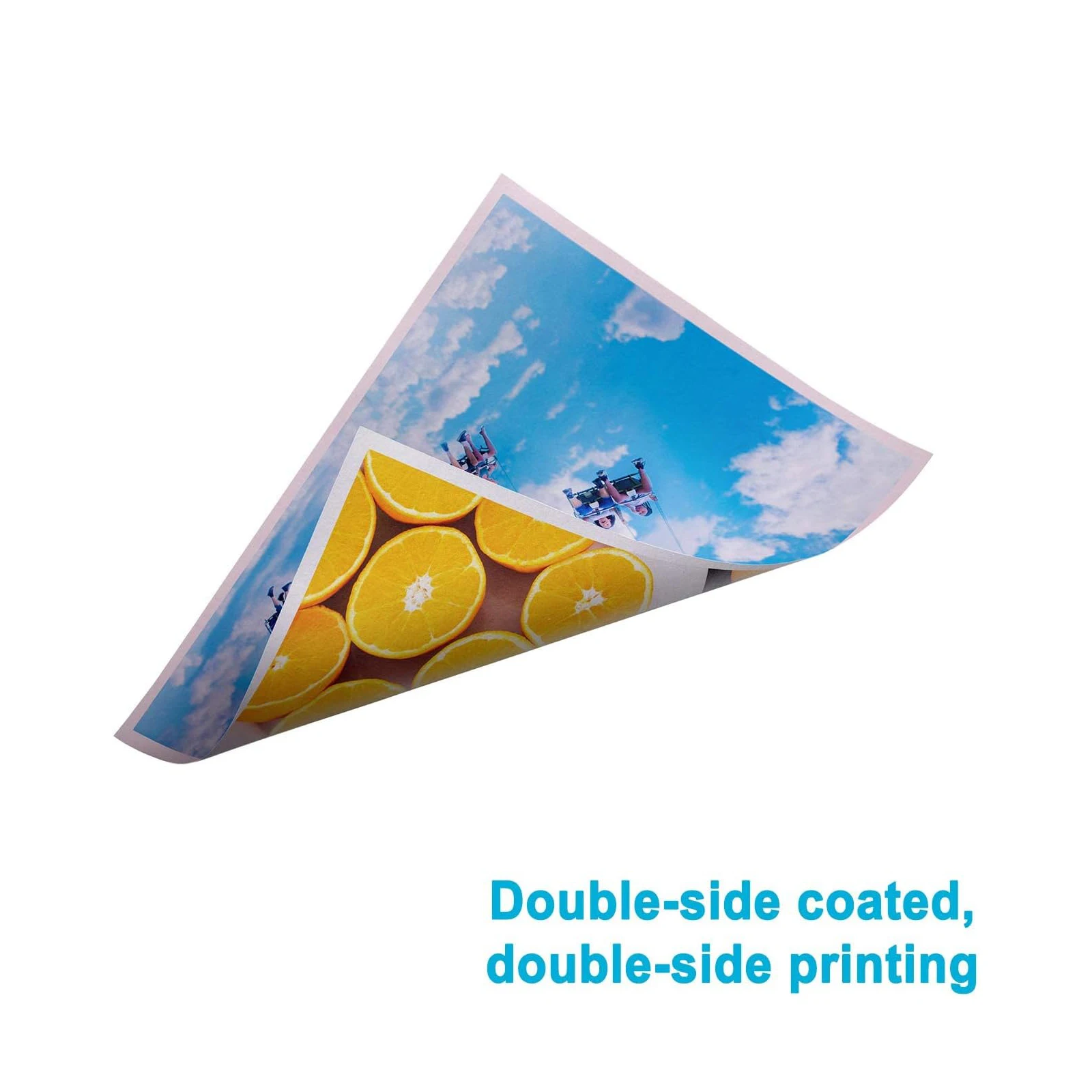 ESHANG 50 Sheets Double Side Paper Glossy Photo Print Inkjet 8.3x11.7 Letter Size DIY Picture Photos Printer 200gsm