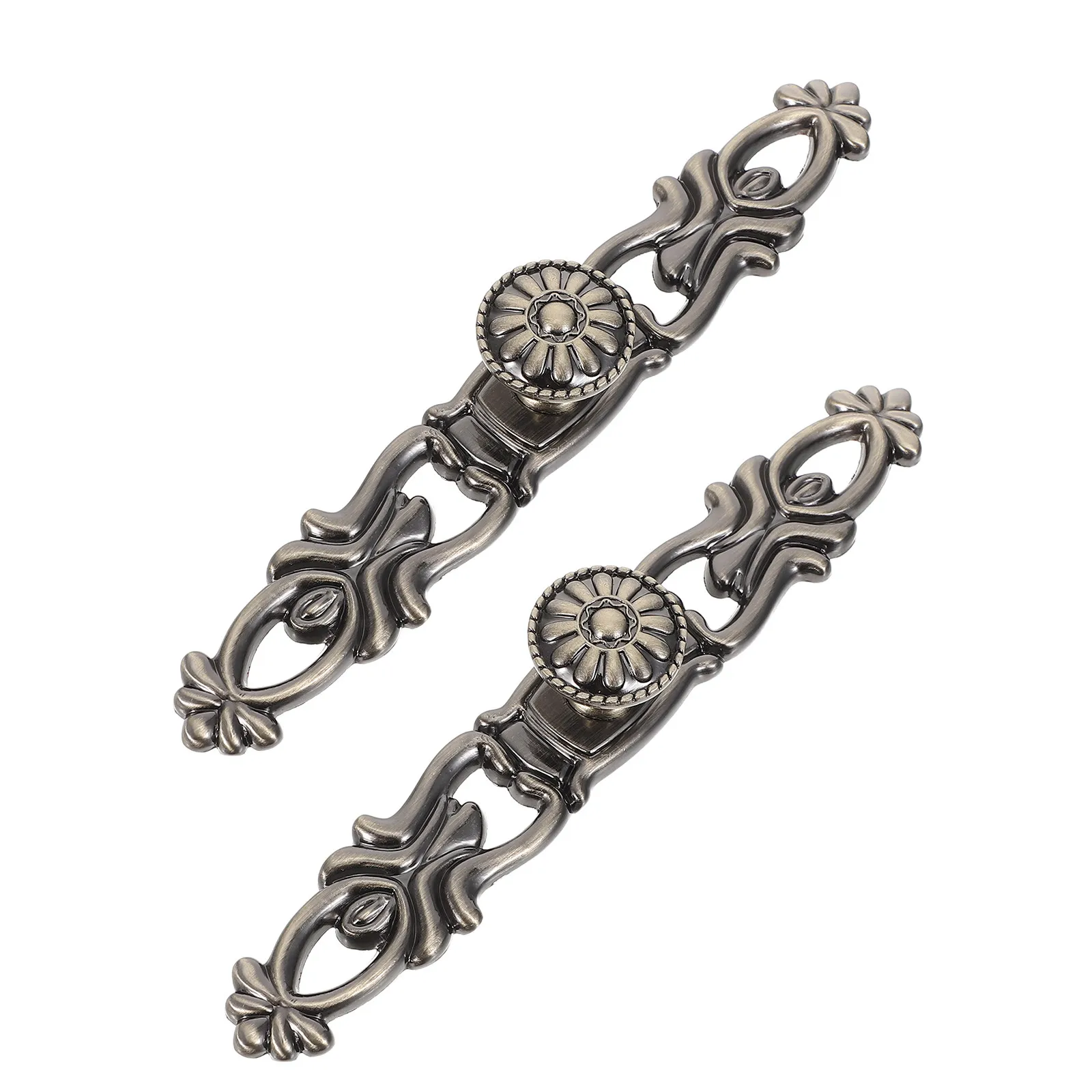 2 Pcs Bronze Drop Bail Handles Copper Cabinet Hardware Dresser Drawer Pulls