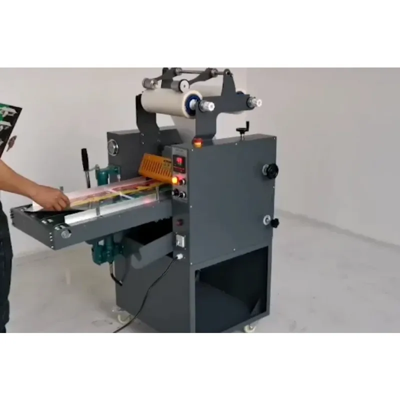 DSG-390C 130mm Big Steel Roller A3 Size Hydraulic Power Paper Hot Cold Laminating Machine Double Side