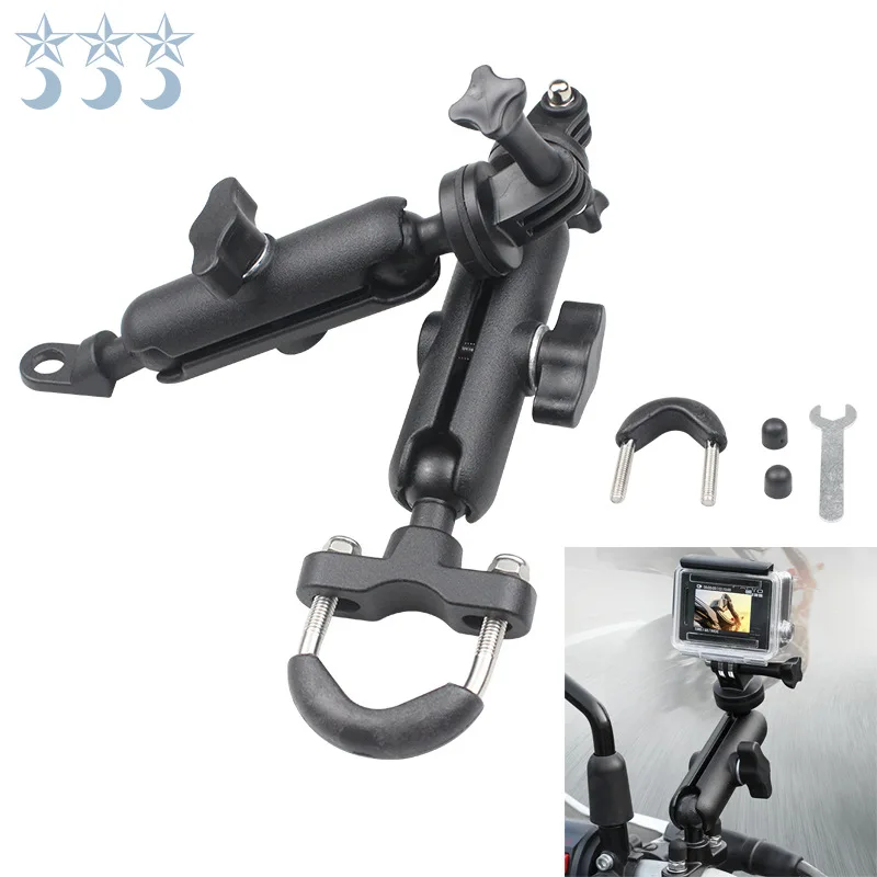 Motorcycle tachograph bracket Sports camera bracket panny-head bracket Car camera navigation