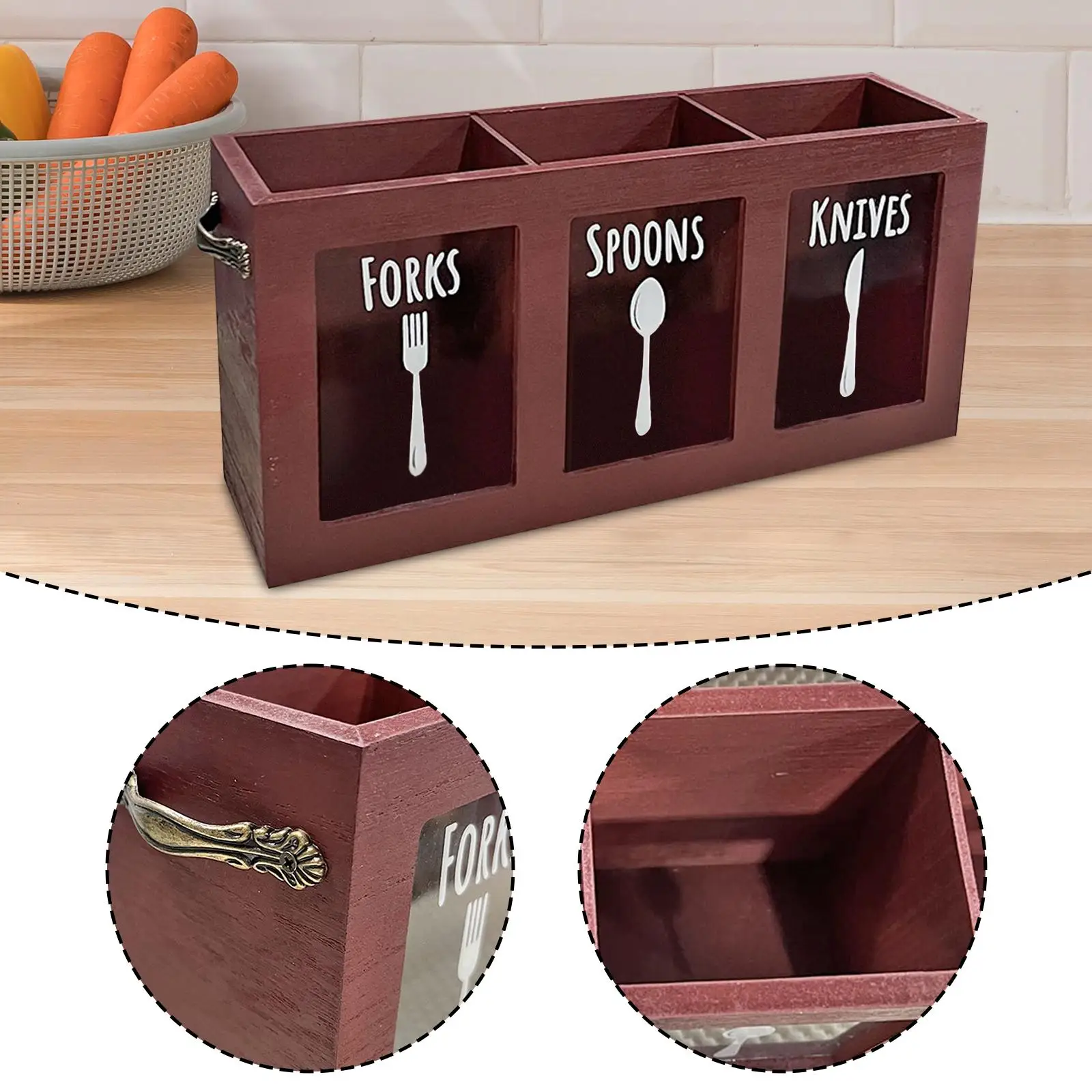 حامل أدوات المطبخ ملاعق السكاكين الشوك المنظم الديكور تنوعا أواني الفخار حامل أطباق لكونترتوب الحفلات #5