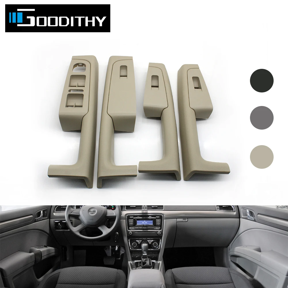 

Left Hand Driver Inner Front Rear Door Handle Armrest Frame Switch Control Panel Trim For Skoda Superb 2008-2013 3TD867157A