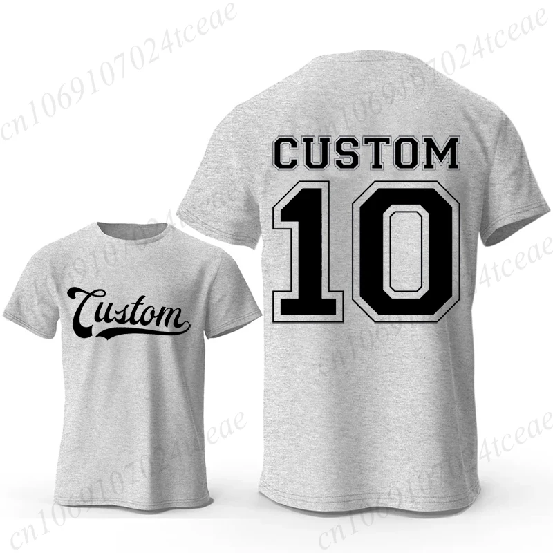 Custom Team Name Jersey Shirt Personalized Sports Tee Short Sleeve T-Shirts for Men Women Clothing Fashion Trendy Men's Clothing view 3