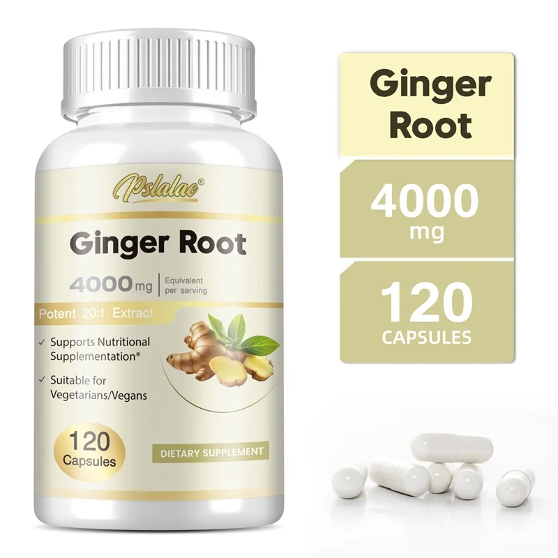 

Ginger Root Capsules - Supports Joints, Digestive Health, Anti-inflammatory, Antioxidant, Immune Booster