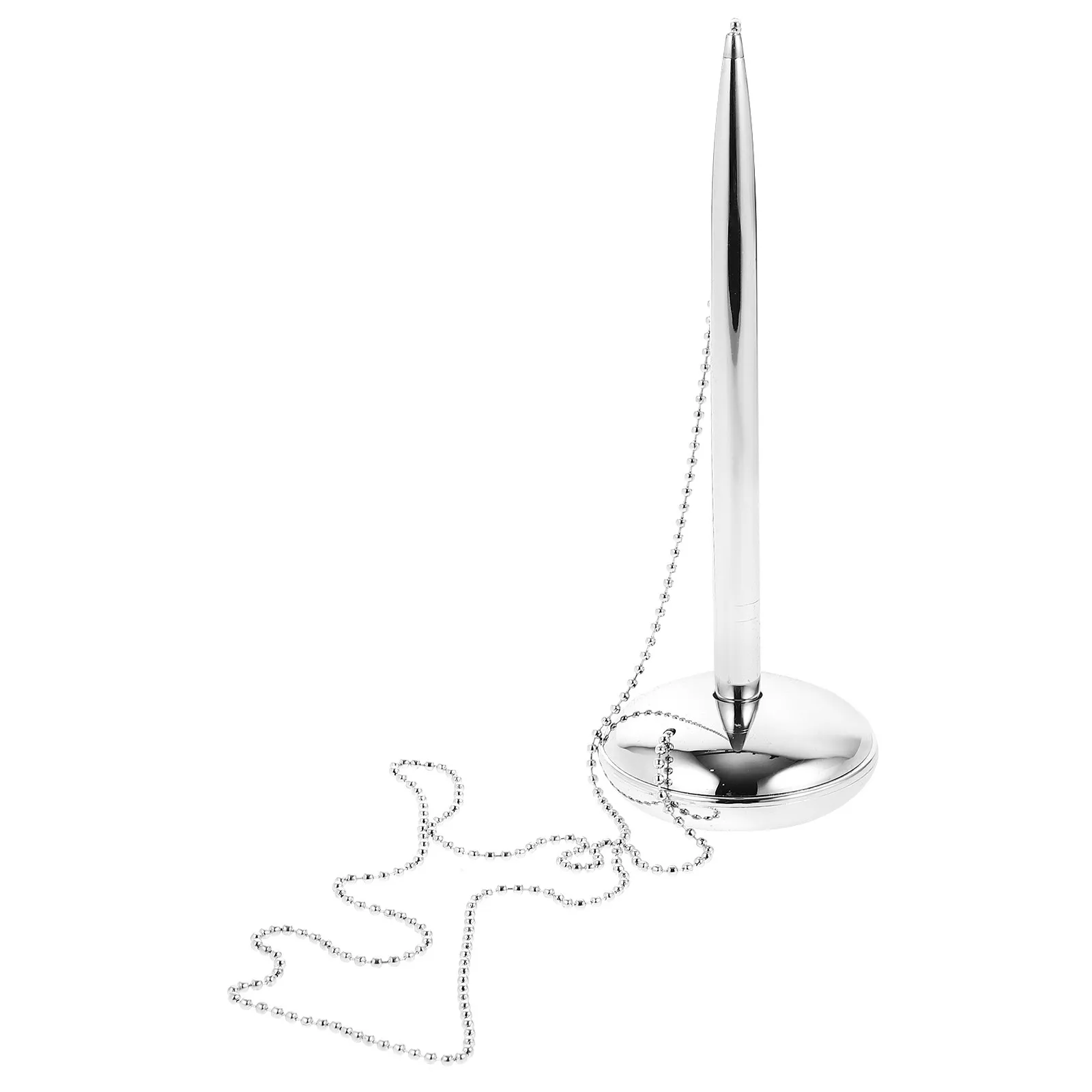 

Exquisite Metal Ballpoint Pen with Standing Design Comfortable Grip Smooth Writing Office Business Pen for Conference Room