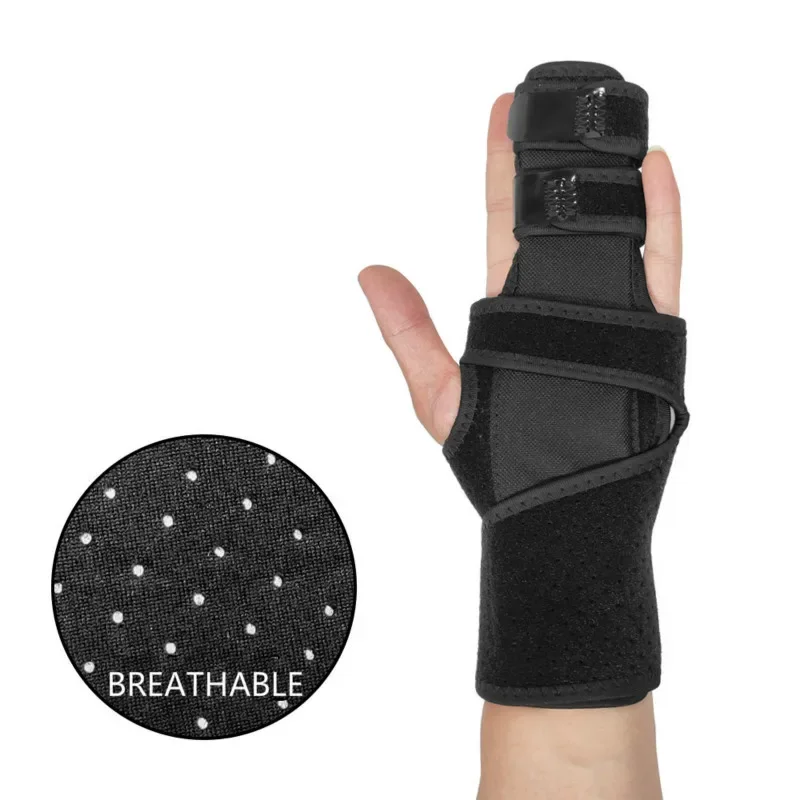 

Breathable Mallet Finger Splint for 2/3 Finger Brace Aluminum Finger Support Stabilizer for Broken Fingers Arthritis Tendonitis