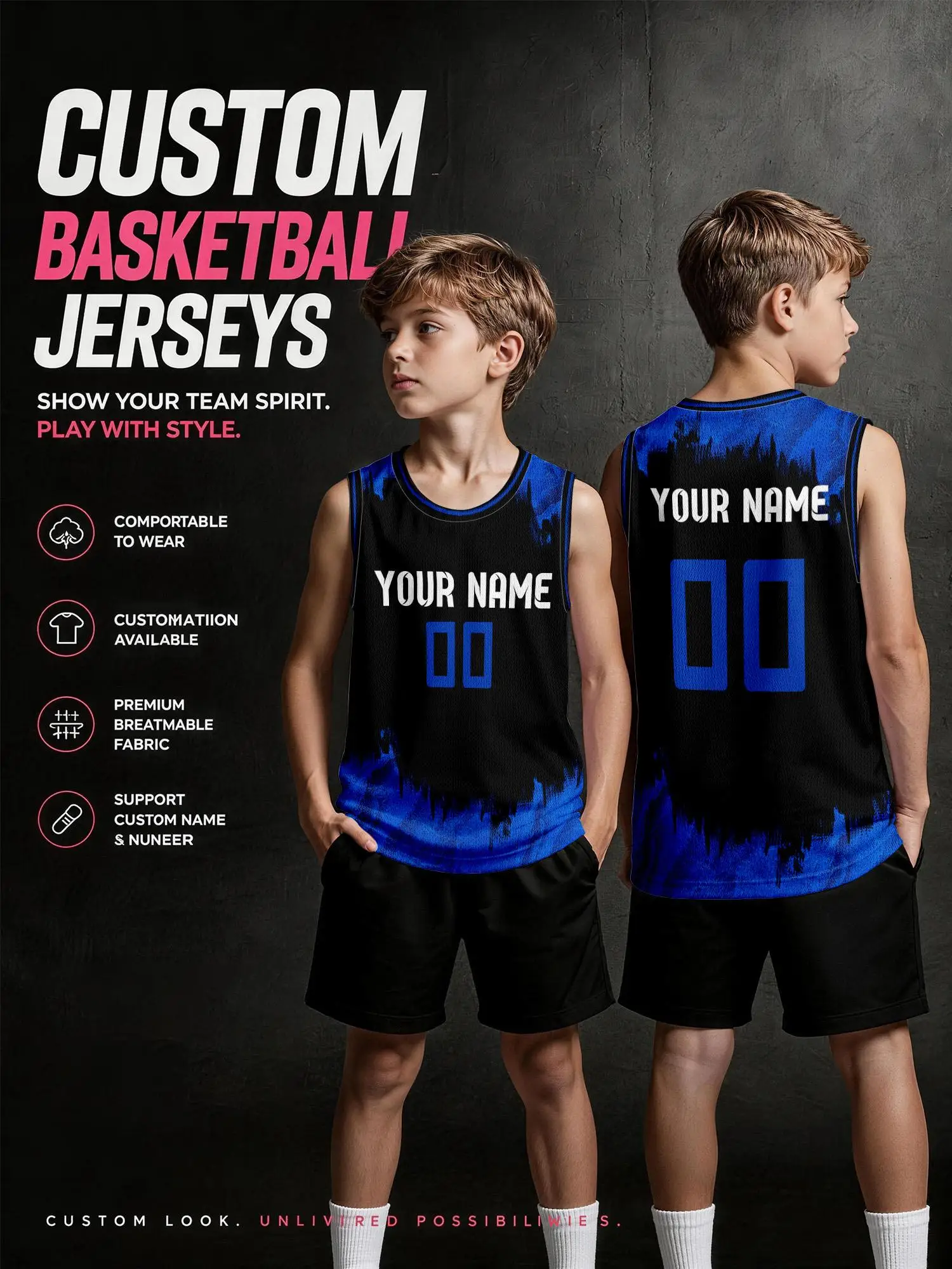 : Op maat gemaakte basketbalkleding