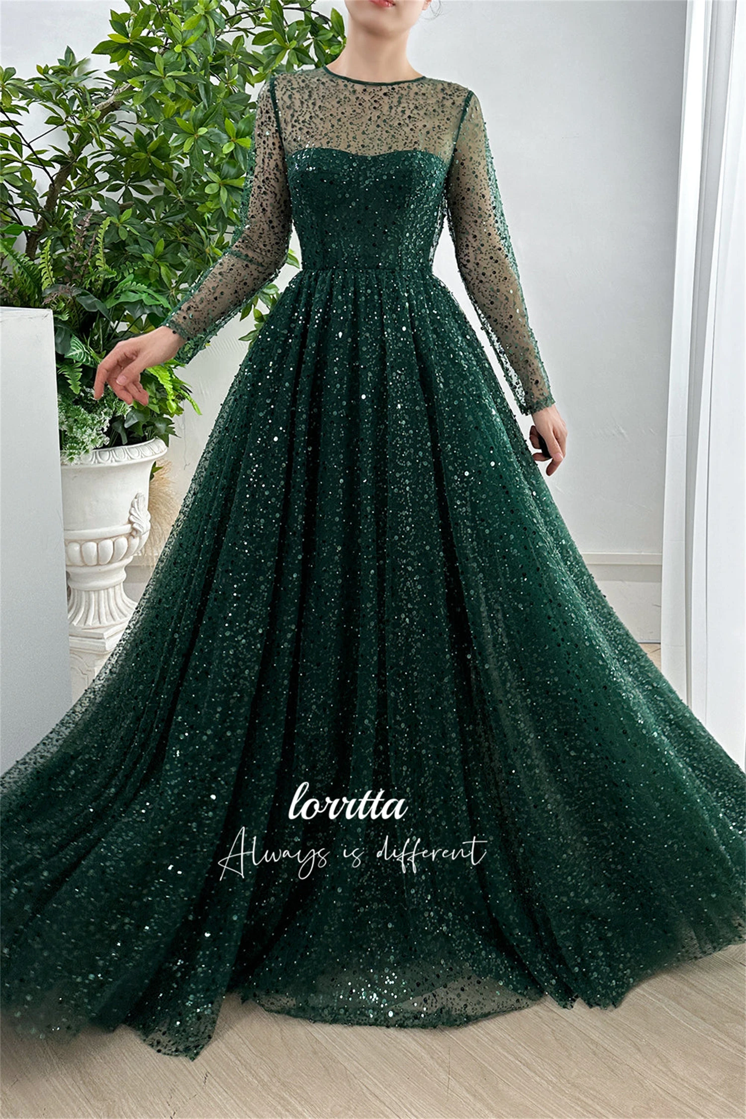 Lorrtta Grace-vestido Formal de noche con cuentas, tela bordada, vestidos de fiesta elegantes para mujer, Gala de graduación de boda de lujo