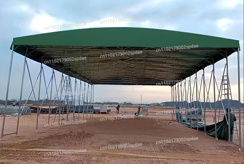 Push-pull Telescopic Canopy Outdoor Mobile Canopy Electric Tent Movable  Car Home Parking Shed