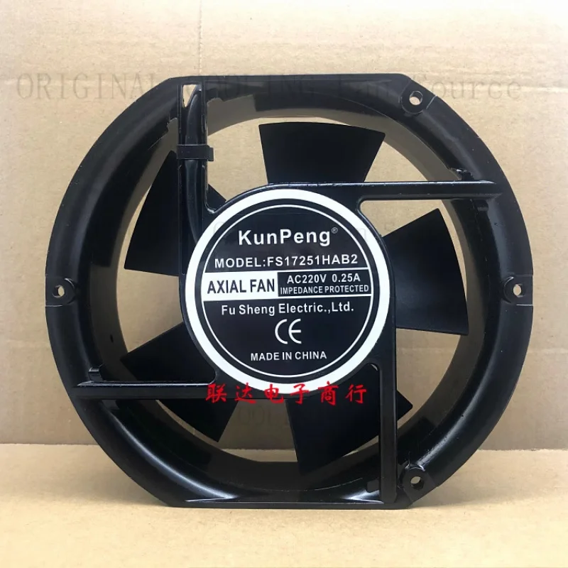 

B FOR KUNPENG FS17251HAB2 AC220V 0.25A Axial Cooling Fan