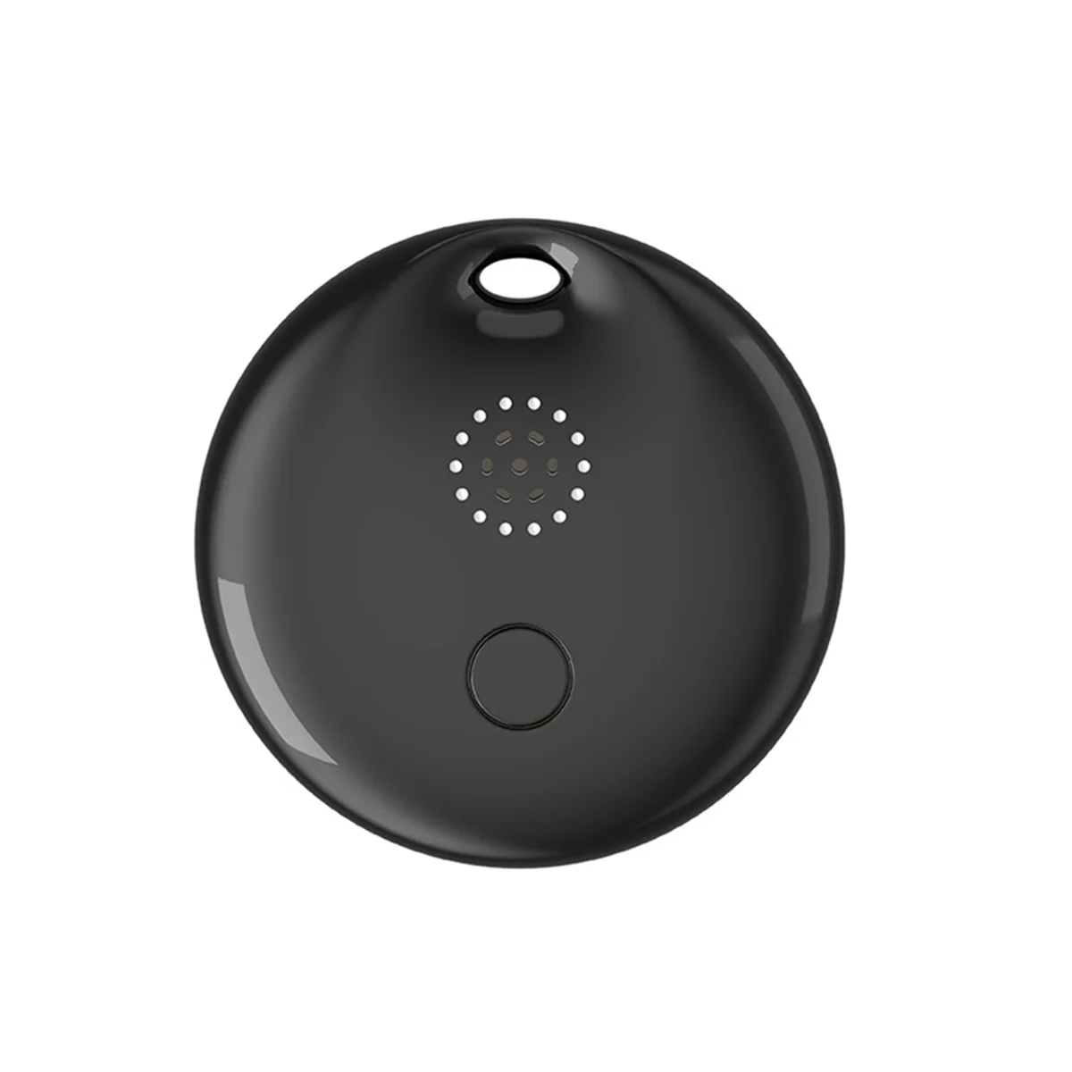 Mini Tracking Locator for AirTag FindMy Global Search Anti Loss Locator Mini Circular Tracker for Kids Dog Pet Black