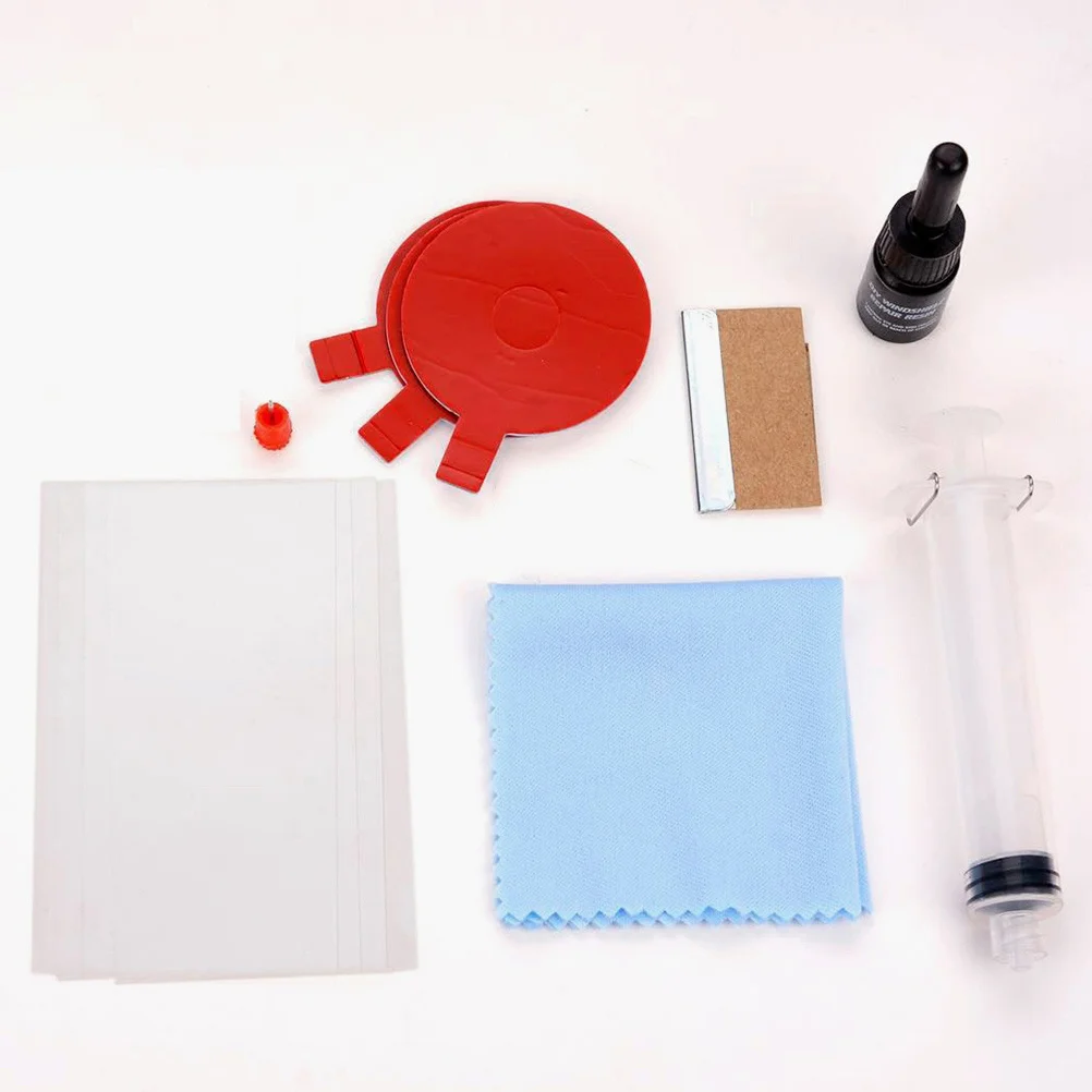 

2 Sets Windshield Kit Glass Repair Fluid For Car Window Crack Fixing Chips Automotive Tool Windscreen Removal Tools Glass Crack