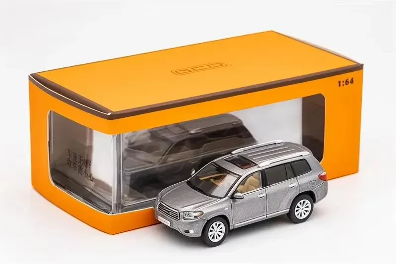 

GCD 1/64 Toyo HighLander Gray / Silver blue LHD limited500 Simulation Alloy Model Cars
