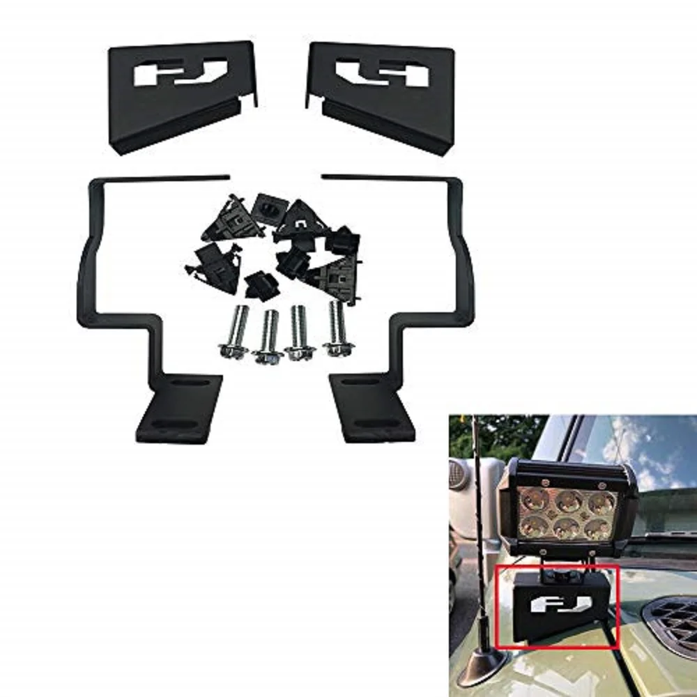 Door Side step Step Bars Rail Plates Fixed Drop Down for Jeep JL for Wrangler 2018+、JK 2007-2017 JL1091 - view 3