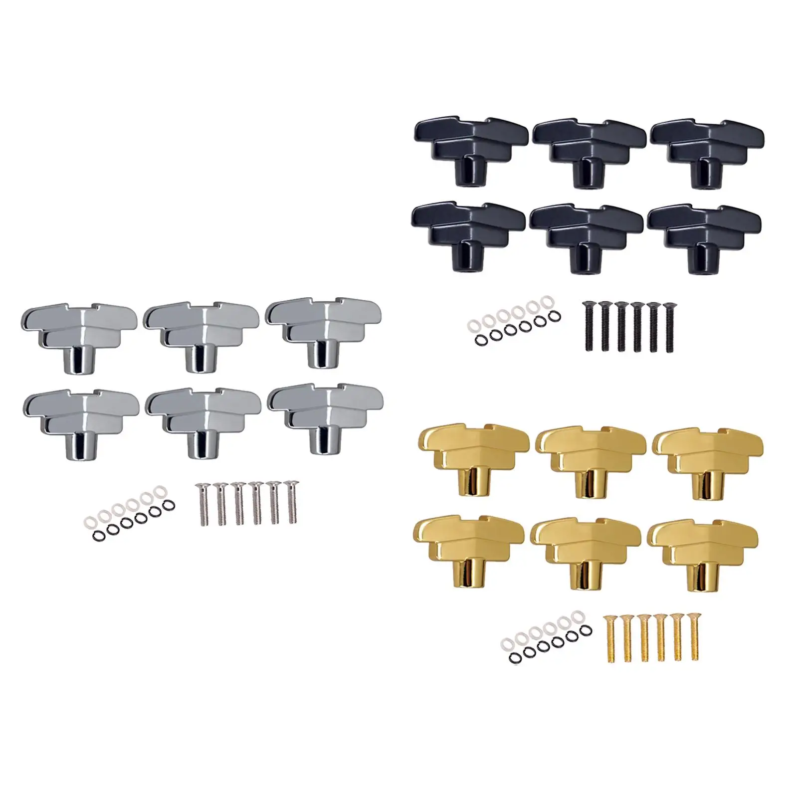 6 piezas de clavijas afinadoras de guitarra, piezas de repuesto, perillas, llaves de afinación, afinadores, cabezales de máquina para piezas de accesorios de guitarra eléctrica