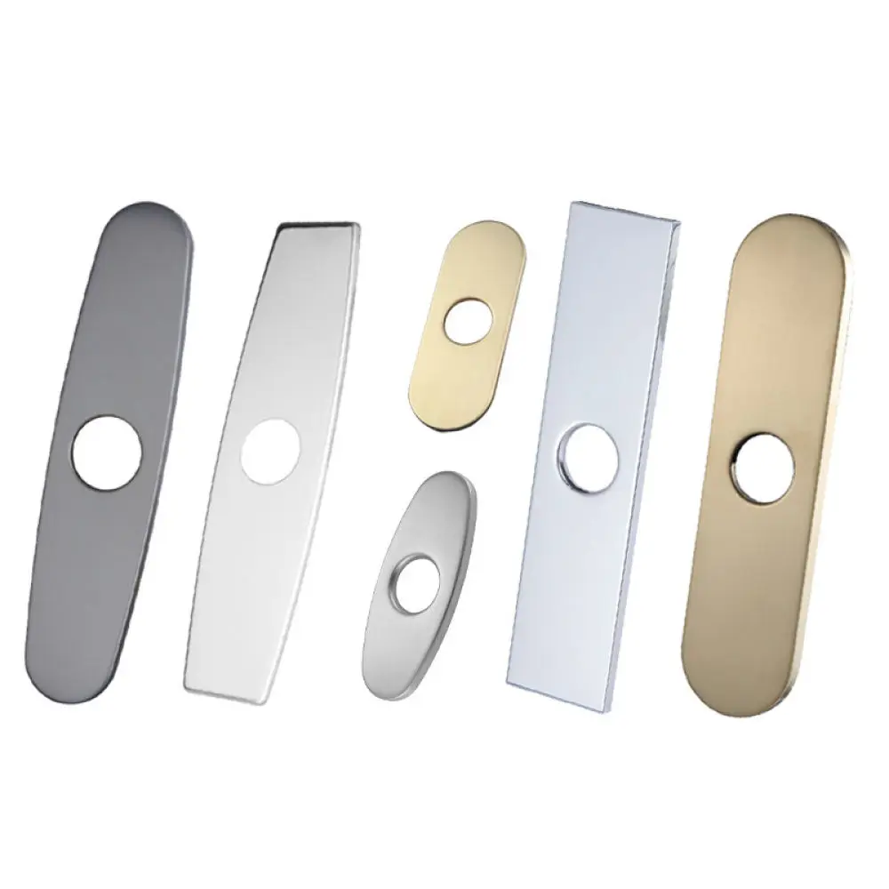 Kitchen Faucet Deck Plate Stainless Steel Bathroom Sink Hole Cover Escutcheon For Single Hole Faucet Replacement Fittings
