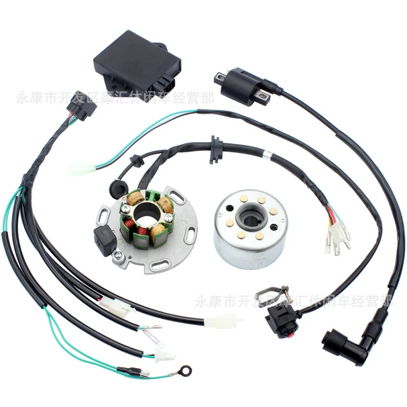 Scrambling motorcycle ApplicableLIFAN 140/160CCWhole Car Wiring Harness StartCDIIgnition Coil Kit