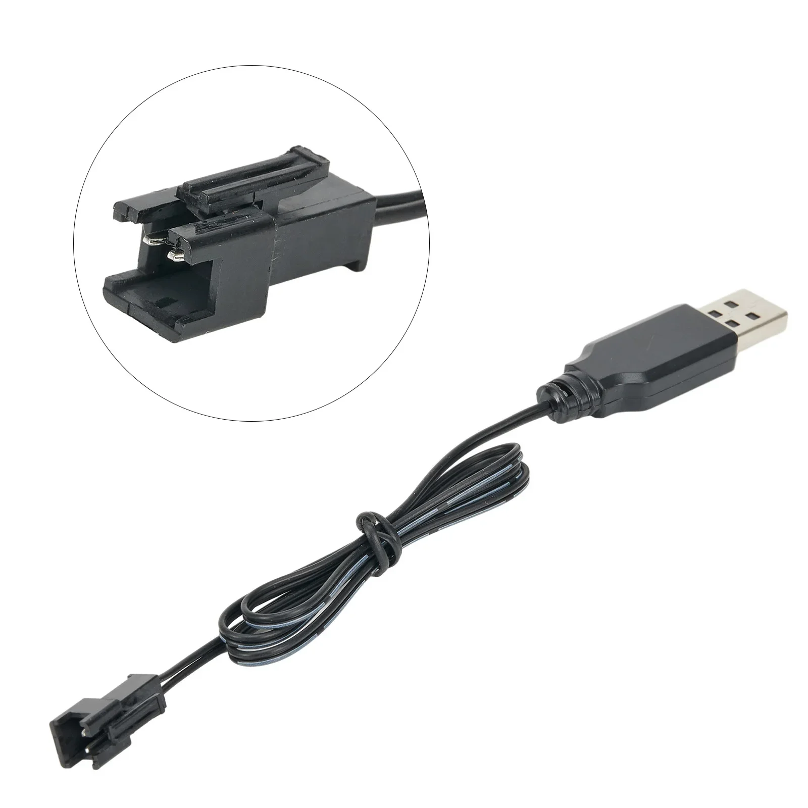 100% Brand New New Charging Cable Cable For 3.7V Lithium SM-2P Forward Usb Charger Battery Charger Black Cable