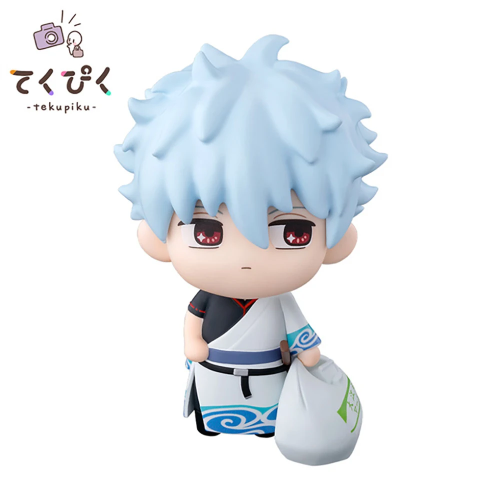 Original NEW Bandai tekupiku Sakata Gintoki (Gintama) 105 mm Collectible Anime Figure Model Ornament Gift Toys