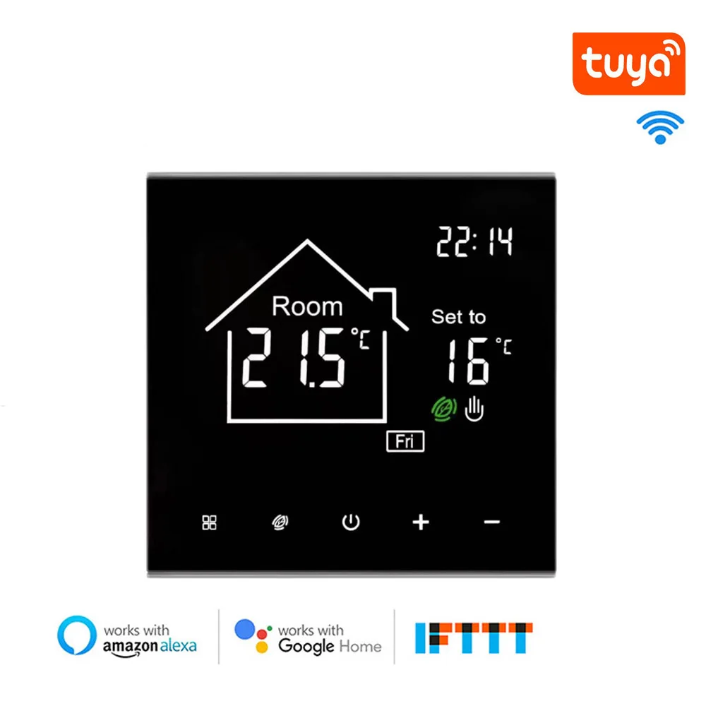 MAXKOSKO Tuya WiFi Smart Thermostat Electric underfloor heating Water/Gas Boiler Temperature Remote Control Google Home Alexa