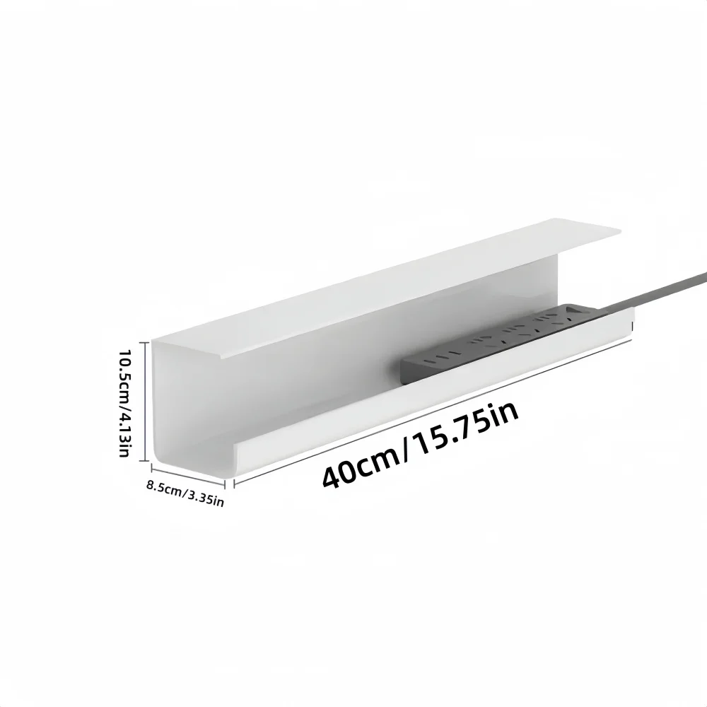 1PC Under Desk Cable Management Tray Self Adhesive Installation, Cord Management, Cable Tray,Under Desk Wire Organizer