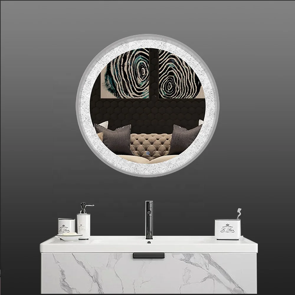 3CCT Size Customized LED Mirror Multi Functions Bathroom Touch Screen Smart Lighted Vanity Mirror Light