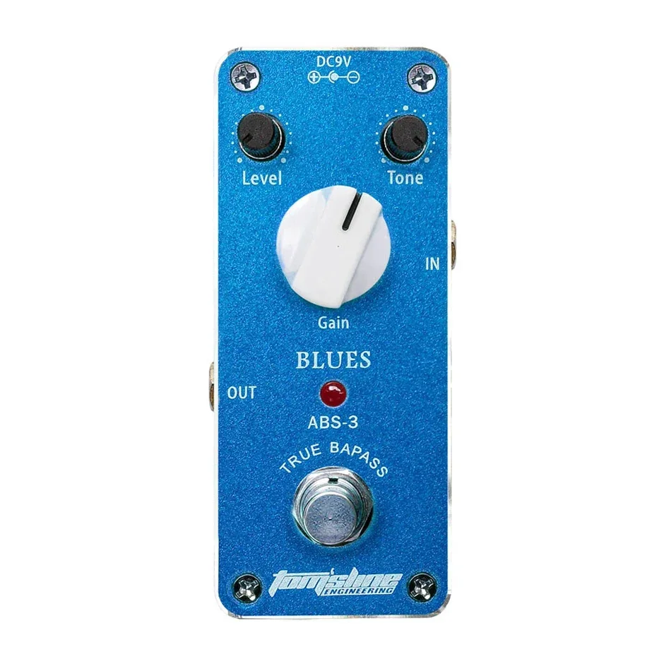 

Aroma ABS-3 Aluminum Alloy Mini Analogue Blues Electric Distortion Guitar Effect Pedal Housing True Bypass