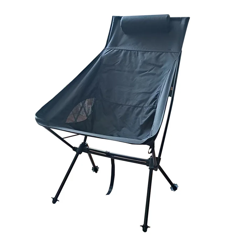 

Portable Folding Camping Chair with Headrest, Lightweight Tourist Chairs, Aluminum Alloy Fishing Seat Chair, Outdoor Furniture