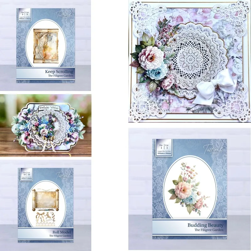 Different Flowers and Grasses Blend Harmoniously Together Metal Cutting Dies for DIY Scrap Booking Crafts Dies Cut Stencils Make