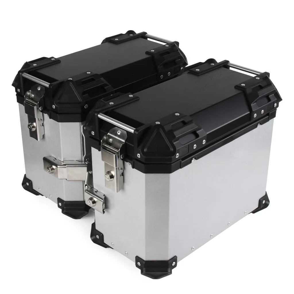 

High-end Motorcycle Top Box 38L Two Side Boxes Motor Aluminum for Cajas Para Motos De Metal Motorcycle Tail Boxes Aluminum