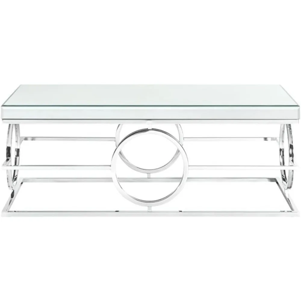 Katie Rectangle Mirrored Coffee Table