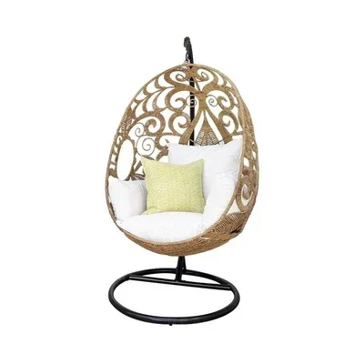 Swing Glider Cradle Chair Hanging Basket Blue Discharge Room Balcony Drop Chair Home Bird's Nest Bed Elevator Cage Rattan