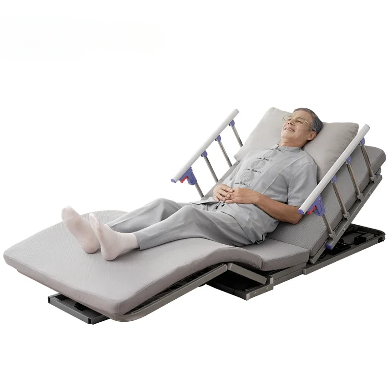 

Portable folding home care bed with electric bed function