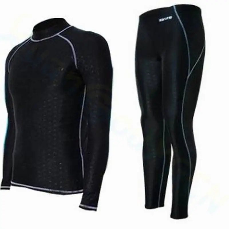 Men Wetsuit Long Sleeve Snorkeling Diving Suit Imitation Sharkskin Rash Guard Jellyfish Clothes surfing Suit Swimwear