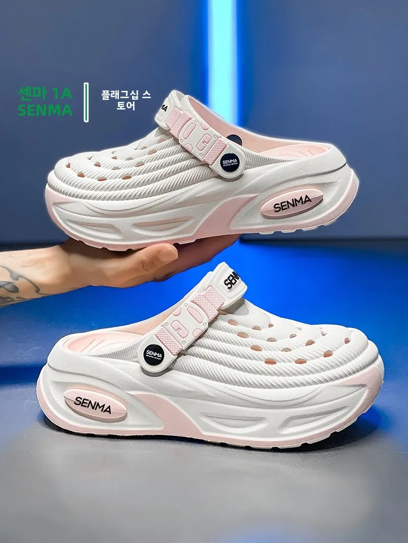 lightweight-women's-summer-sandals-slip-on-beach-shoes-anti-slip-wear-resistant-hollow-out-casual-style-eva-material