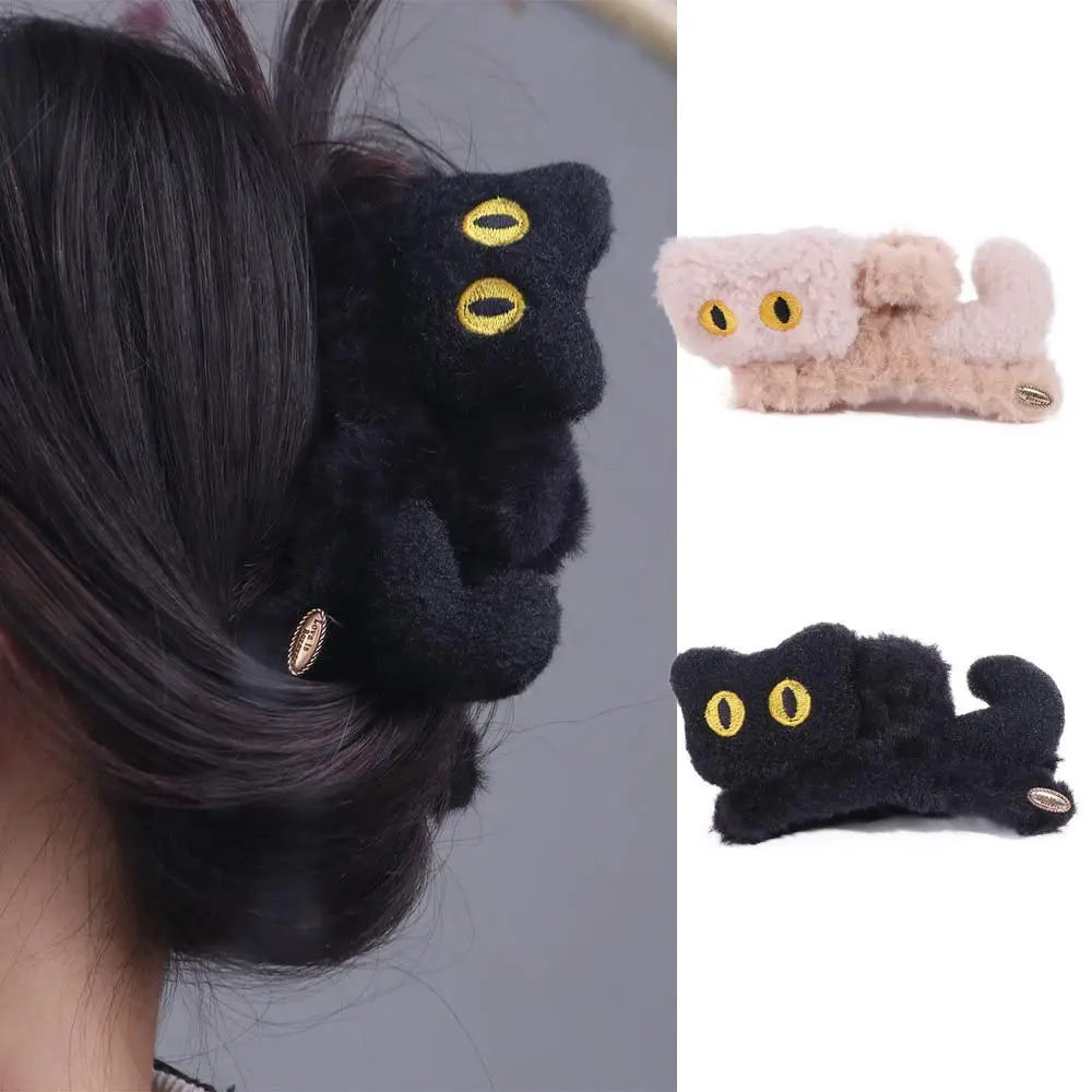 Mode grijpclip pluche haarklauw kitten meisje hoofddeksels kat haar clip hoofdtooi schattig schattig haarspeld meisje