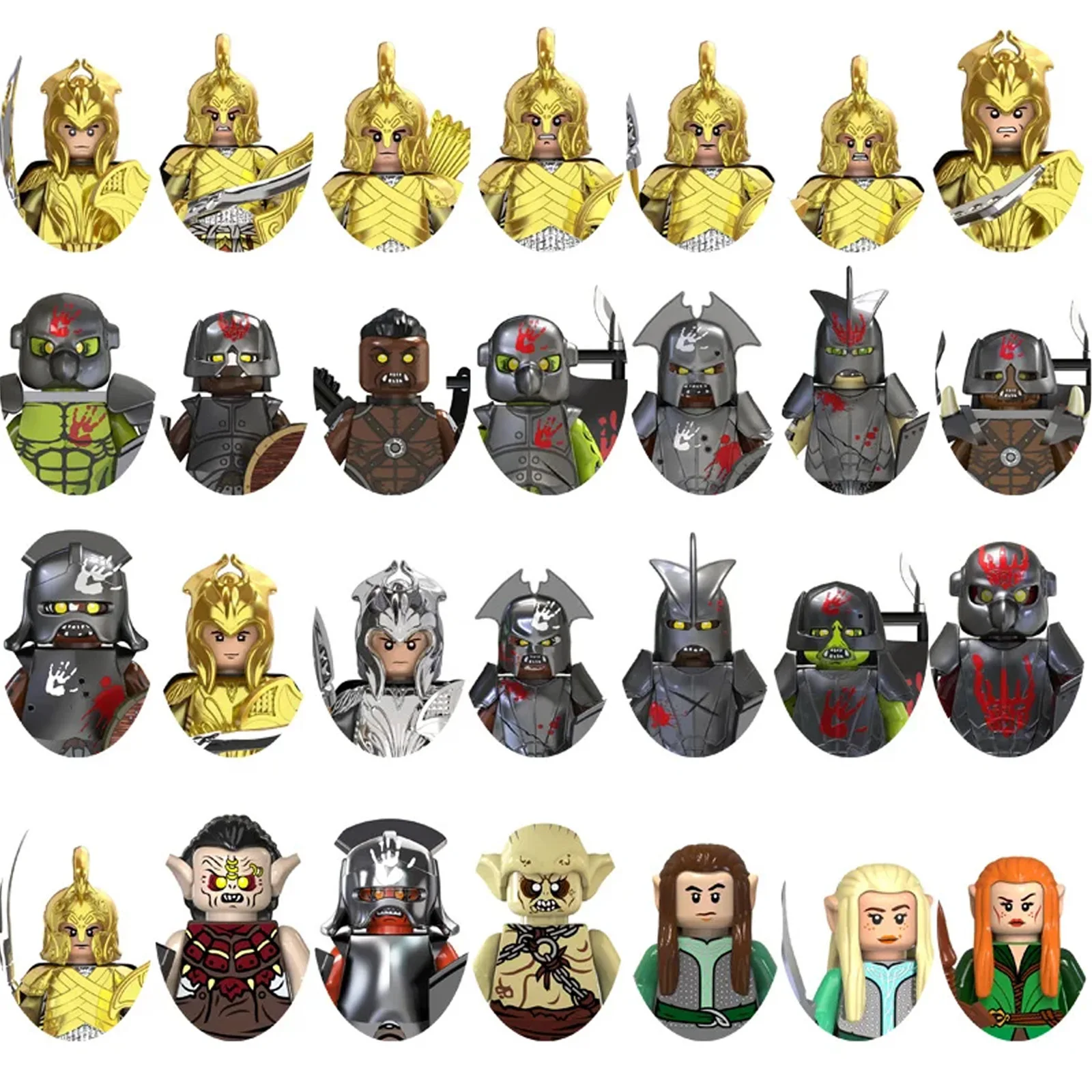 

Medieval Ring Popular Movie Classic Fantasy Adventure Movie Wizard Magician Elf Dwarf Toys Building Block Building Block Set