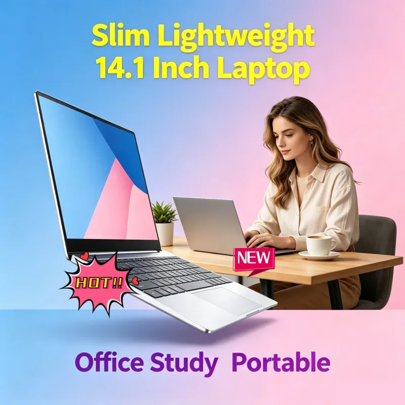 

Intel Core I7-8650U 2026 New Ultra Slim Portable 14.1" Laptop 32GB RAM 2TB M.2 SSD Windows 11 Pro Office & Study