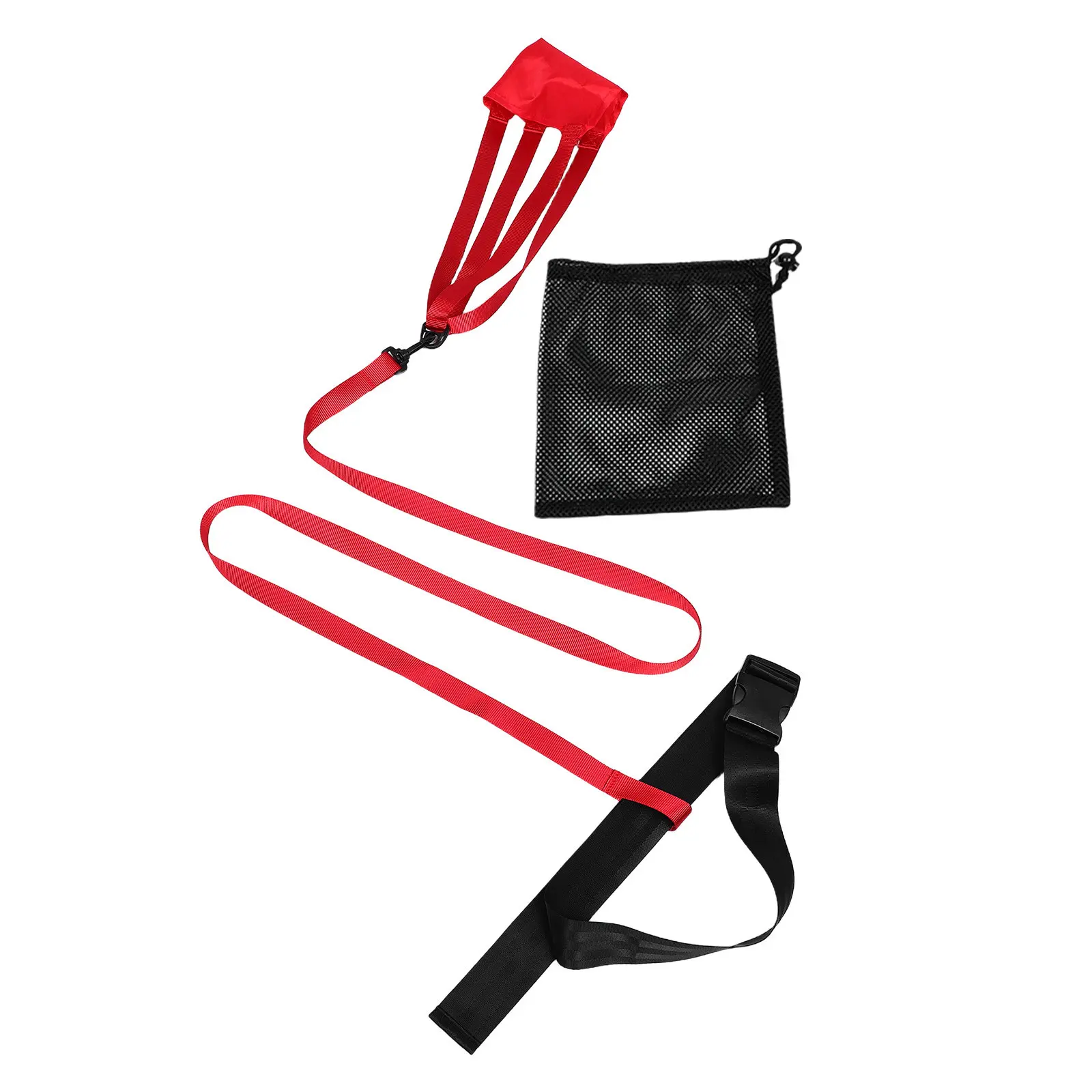 

Набор для тренировок по плаванию: компактный парашют 20 см, красный, для развития скорости, выносливости и сопротивления при плавании в бассейне