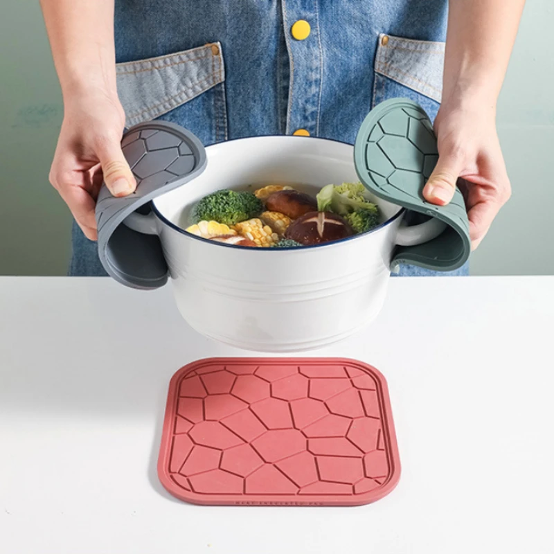 Heat Resistant Silicone Table Mat Hot Dish Placemat Pad Drink Cup Coasters Multipurpose Tableware Pot Holder Kitchen Accessories