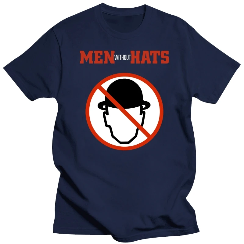 New Wave Men Without Hats Tees Black S-3XL Mens T-shirts