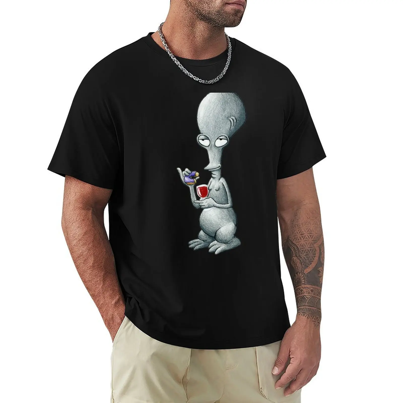 

roger from american T-Shirt summer top new gifts and t-shirts valentines clothes plain t shirts men
