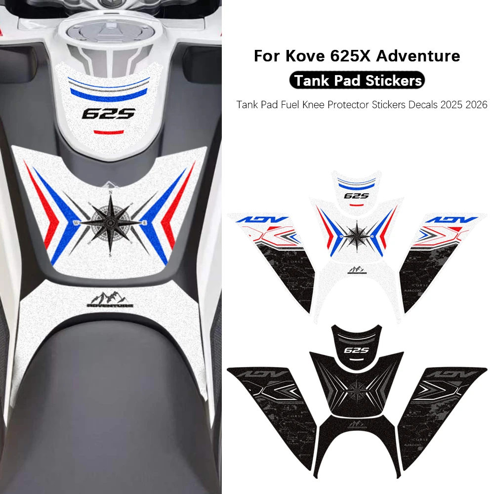 

Motorcycle For Kove 625X 625 X Adventure ADV Explore Tank Pad Side Grips Gas Fuel Oil Knee Protector Stickers Decals 2025 2026