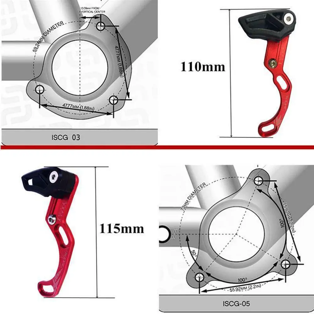 MTB Mountain Single Ring CNC ISCG05 BB mount Single Speed Bike Chain guide Aluminum Alloy