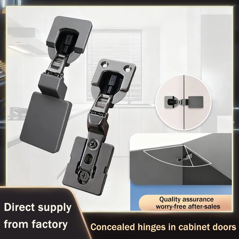 

Summit Adjustable Phantom Magic Cube Concealed Hinge Ultra Thin Short Arm Hydraulic Damping For Embedded Cabinet Wardrobe Door