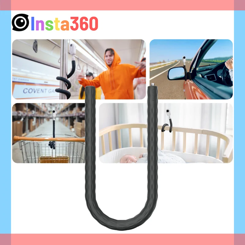 Insta360 X4 Monkey Tail Mount Flexible Multi Grip Tripod Selfie Stick Silicone For Ace Pro X3 ONE RS